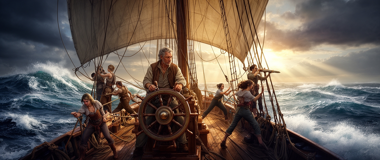Captain of an all female crew: Lady Luck 